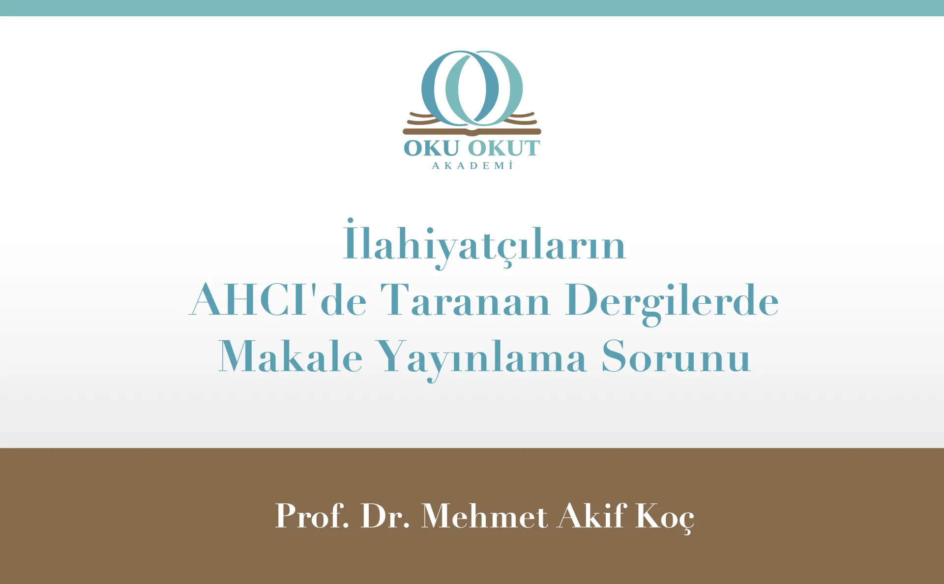 AHCI Yayini-M.Akif Koç